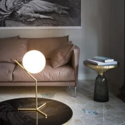 Flos IC Lights Table 1 High, Brass -Flos Sales Store flos ic lights table 1 high 6