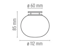 Flos Mini Glo-Ball CW Ceiling/Wall Lamp, White -Flos Sales Store flos mini glo ball ceiling wall lamp white 1