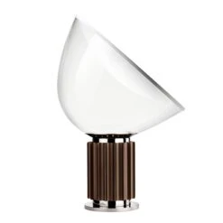 Flos Taccia LED Table Lamp, Bronze/White
