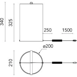 Flos To-Tie T2 Table Lamp, Matte Black -Flos Sales Store flos to tie 18