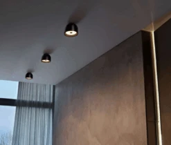 Flos Wan Wall/Ceiling Lamp, Black -Flos Sales Store flos wan wall ceiling lamp 17